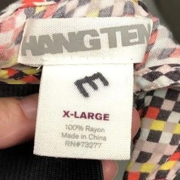 Hang Ten sz XL Racerback Check Tank - Picture 5 of 7